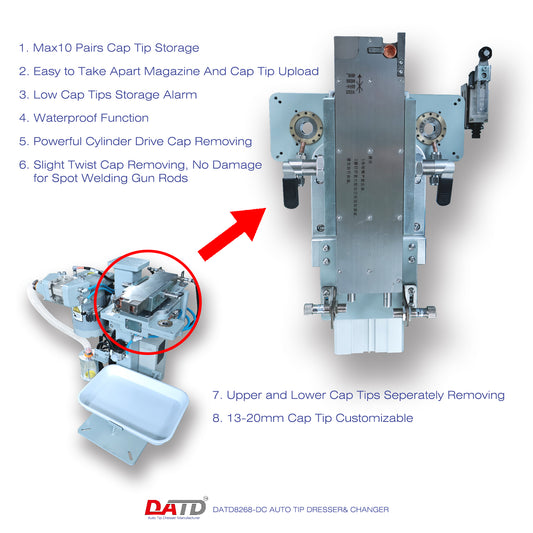 DATD8268-DC Auto Tip Dresser& Changer 2-in-1 Set